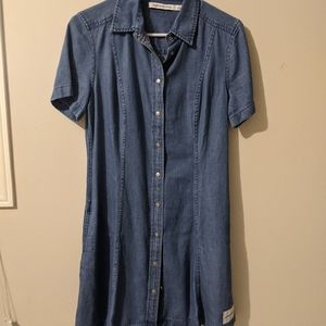 Calvin Klein denim mini dress